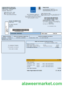 Argentina water business utility bill SCR